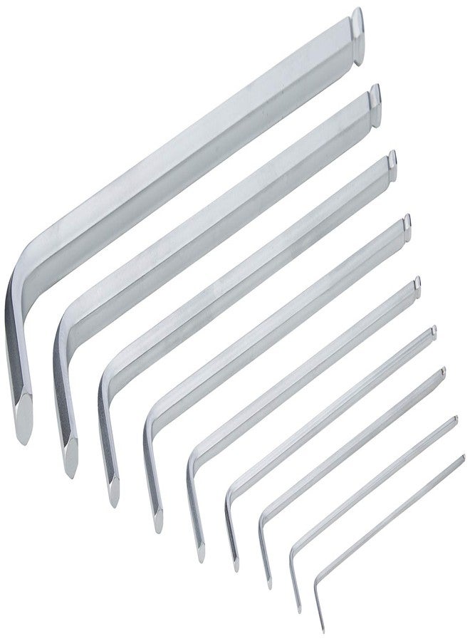 ويرا مجموعة مفاتيح سداسية Wera 05073391001 Hex-Plus 950 PKL/9 SB عالية العزم برأس كروي، مطلية بالكروم، مقاسات مترية طويلة، من 1.5 مم إلى 10 مم، 9 قطع - Image 1